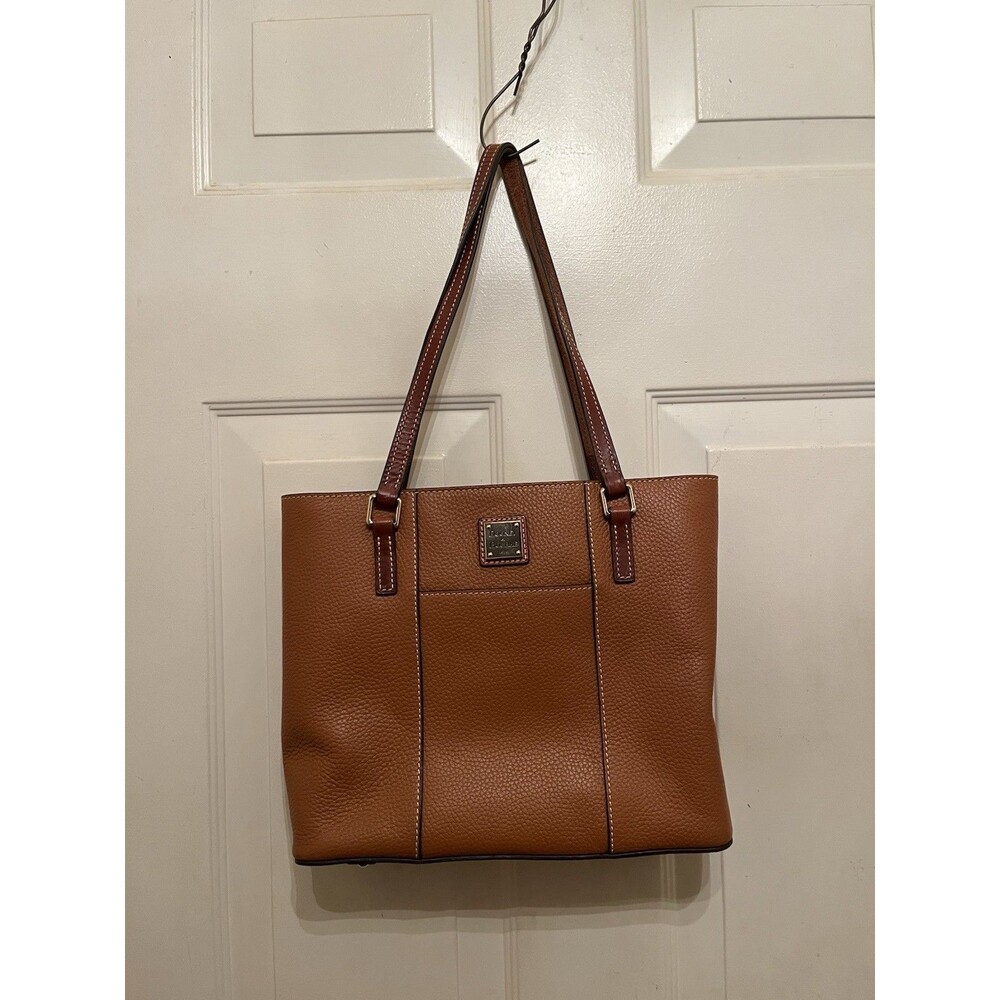 Dooney & Bourke Pebble Grain Lexington Purse Caramel Tote Bag Medium